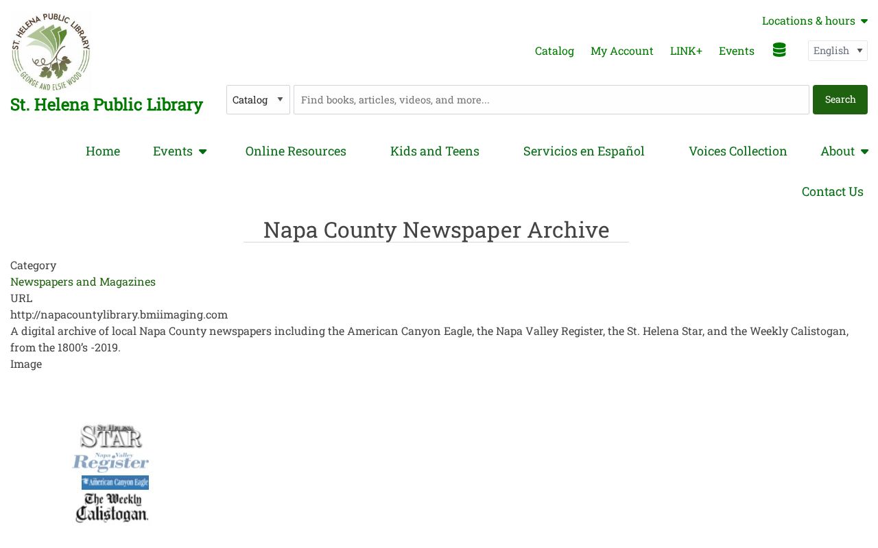 Napa people directories county newspaper archive collection